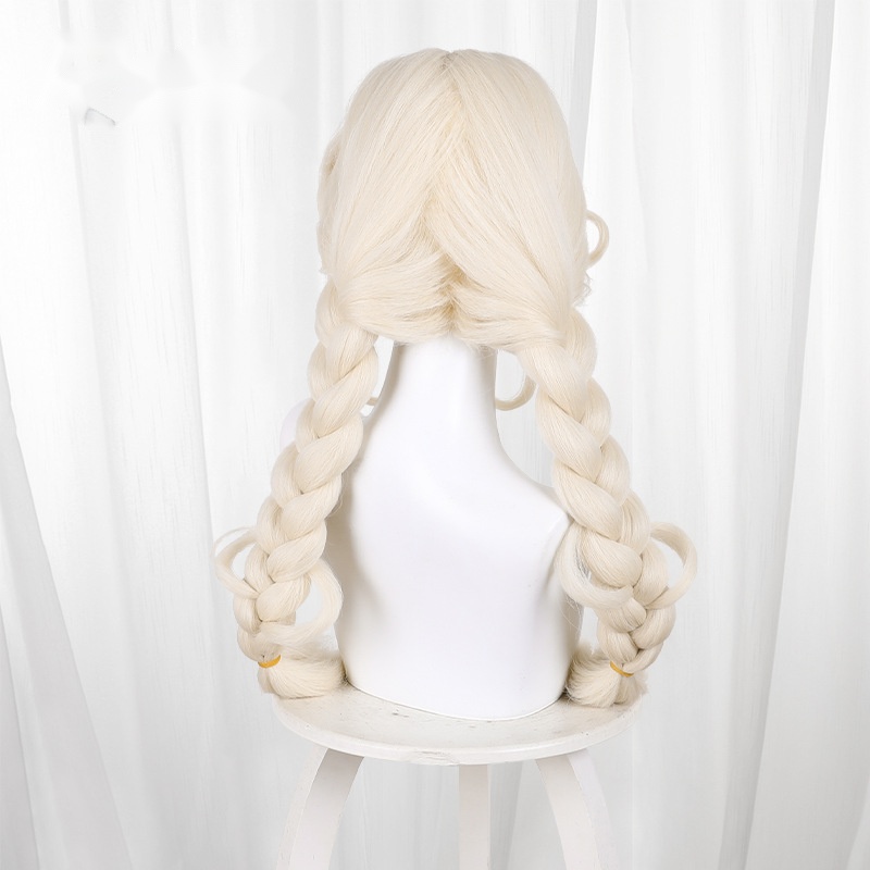 Little Girl Light Blonde Braided Cosplay Wig for Identity V - 476ZC - Image 4