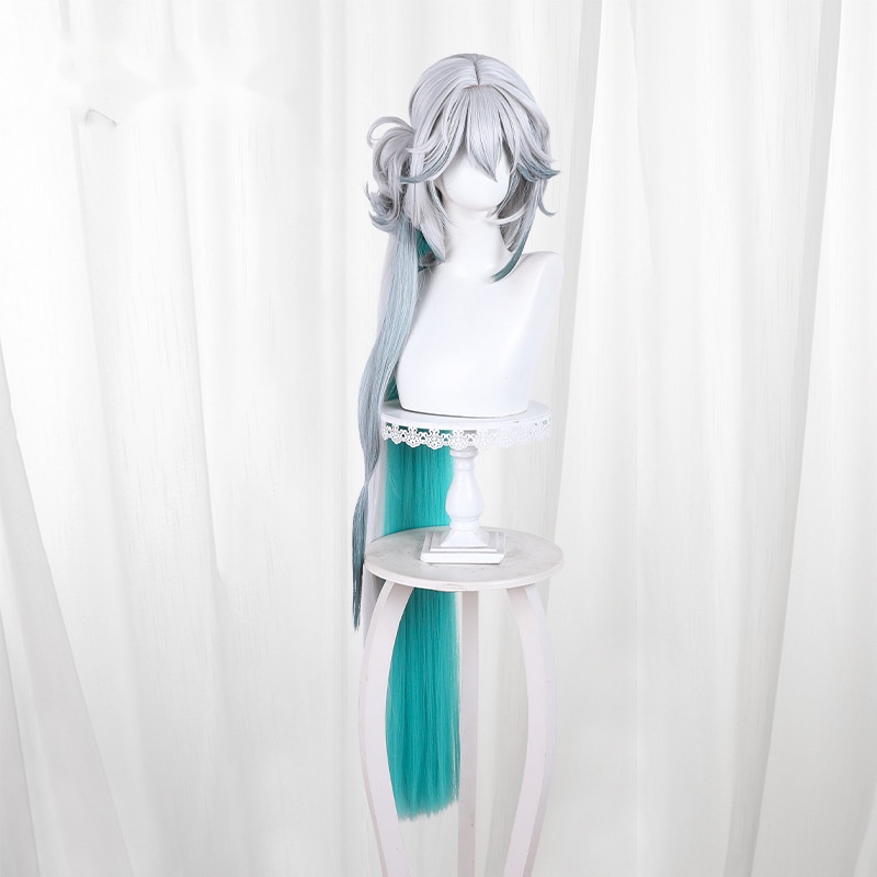 Yaoguang Multi-color Gradient Clip-in Long Flipped Cosplay Wig for Honkai: Star Rail - 566V - Image 2