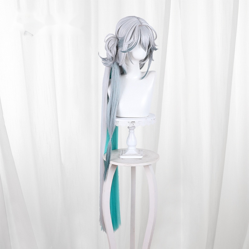 Yaoguang Multi-color Gradient Clip-in Long Flipped Cosplay Wig for Honkai: Star Rail - 566V - Image 3
