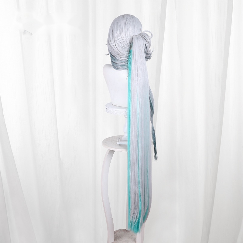 Yaoguang Multi-color Gradient Clip-in Long Flipped Cosplay Wig for Honkai: Star Rail - 566V - Image 4