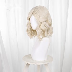 Lady Faro Platinum Blonde Short Curly Cosplay Wig for Identity V - 562NA