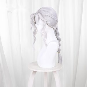 Journalist Silver-white Braided Cosplay Wig for Identity V - 476XC