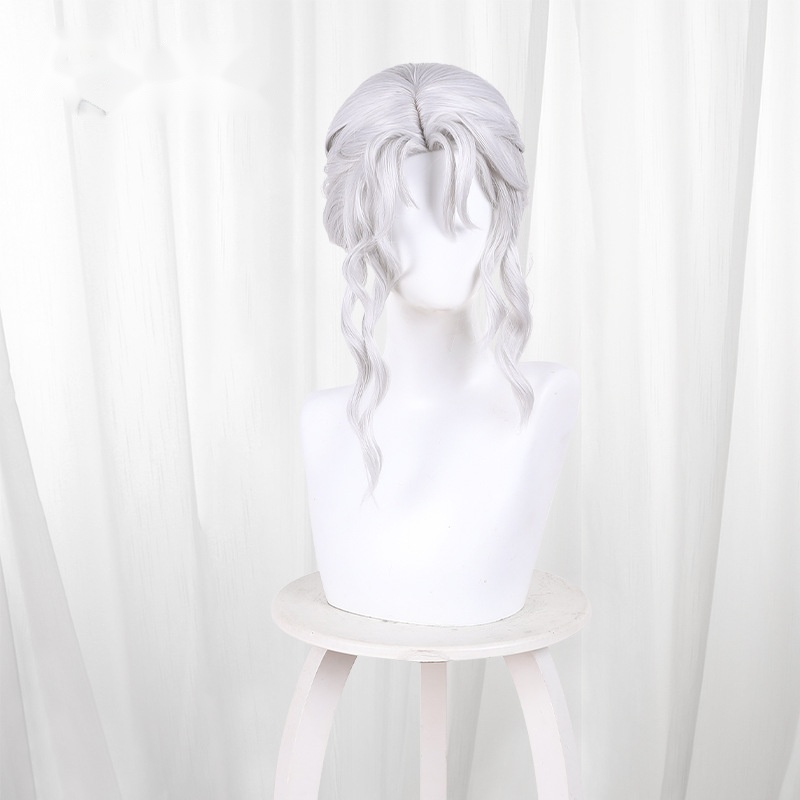 Journalist Silver-white Braided Cosplay Wig for Identity V - 476XC - Image 2