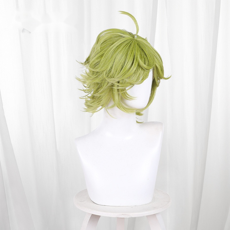 Knotgrass Green Short Flipped Spiky Cosplay Wig for Reverse: 1999 - 554H - Image 3