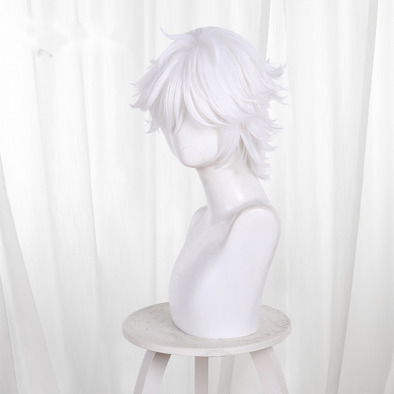 Qifrey White Flipped-up Teased Cosplay Wig for Witch Hat Atelier - 619B - Image 3