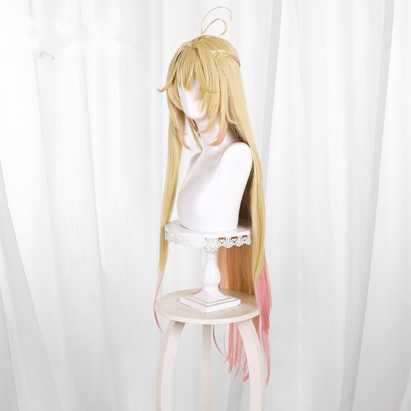 Aruruka Moriya Gradient Middle-part Scalp-top Cosplay Wig for Detective Pretty Cure