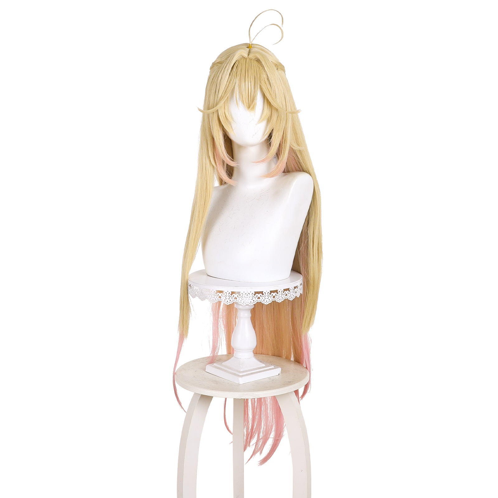 Aruruka Moriya Gradient Middle-part Scalp-top Cosplay Wig for Detective Pretty Cure - Image 4