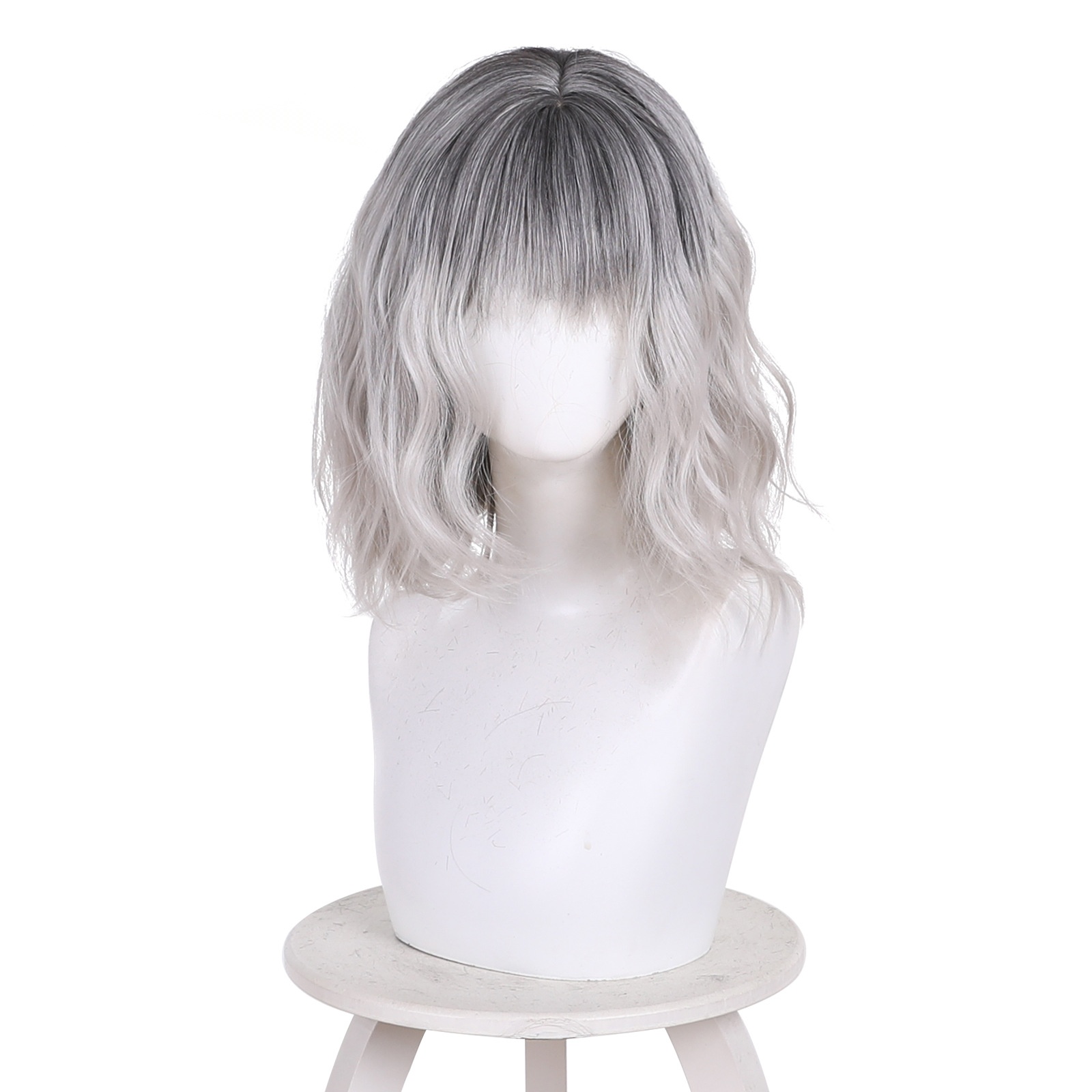 Emily Gradient Scalp-top Curly Cosplay Wig for Resident Evil Requiem - 520F - Image 4