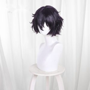 Agott Purple Scalp-top Short Curly Cosplay Wig for Witch Hat Atelier - 619C