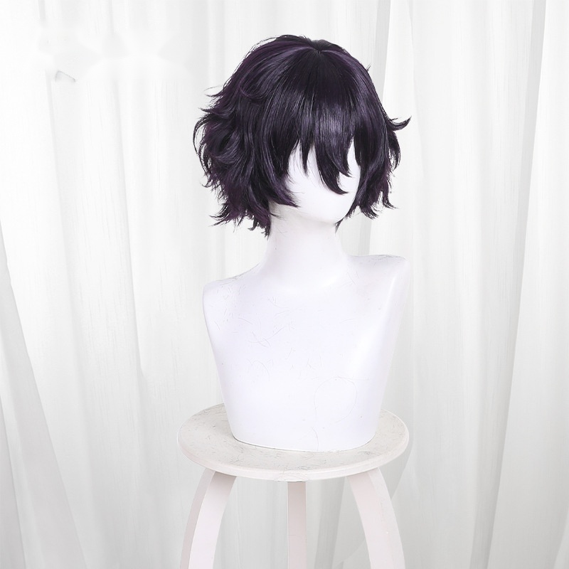 Agott Purple Scalp-top Short Curly Cosplay Wig for Witch Hat Atelier - 619C - Image 2