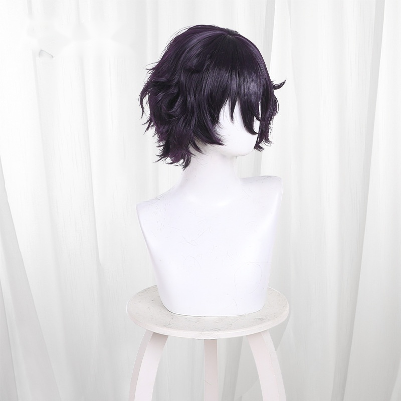 Agott Purple Scalp-top Short Curly Cosplay Wig for Witch Hat Atelier - 619C - Image 3