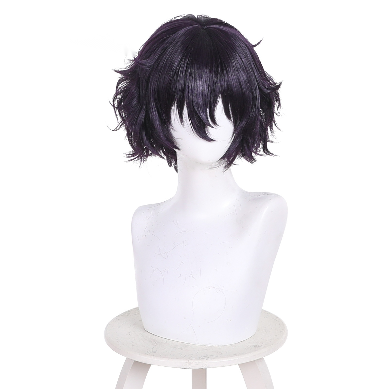 Agott Purple Scalp-top Short Curly Cosplay Wig for Witch Hat Atelier - 619C - Image 4