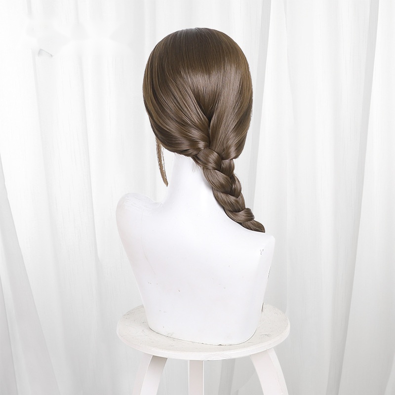 Lena Vandermere Brown Middle-part Scalp-top Long Cosplay Wig for Delta Force - Image 4