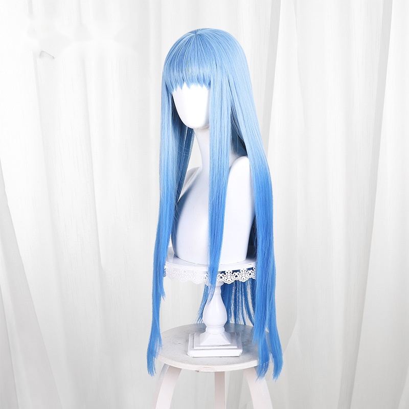 Richeh Gradient Blue Round Scalp-top Cosplay Wig for Witch Hat Atelier - 619D