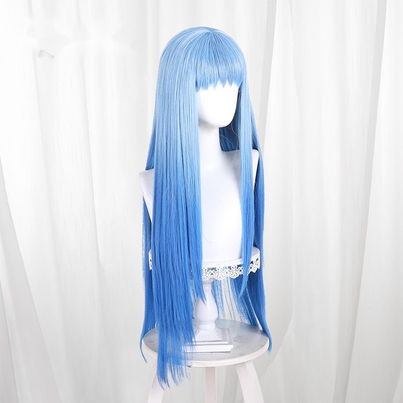 Richeh Gradient Blue Round Scalp-top Cosplay Wig for Witch Hat Atelier - 619D - Image 3