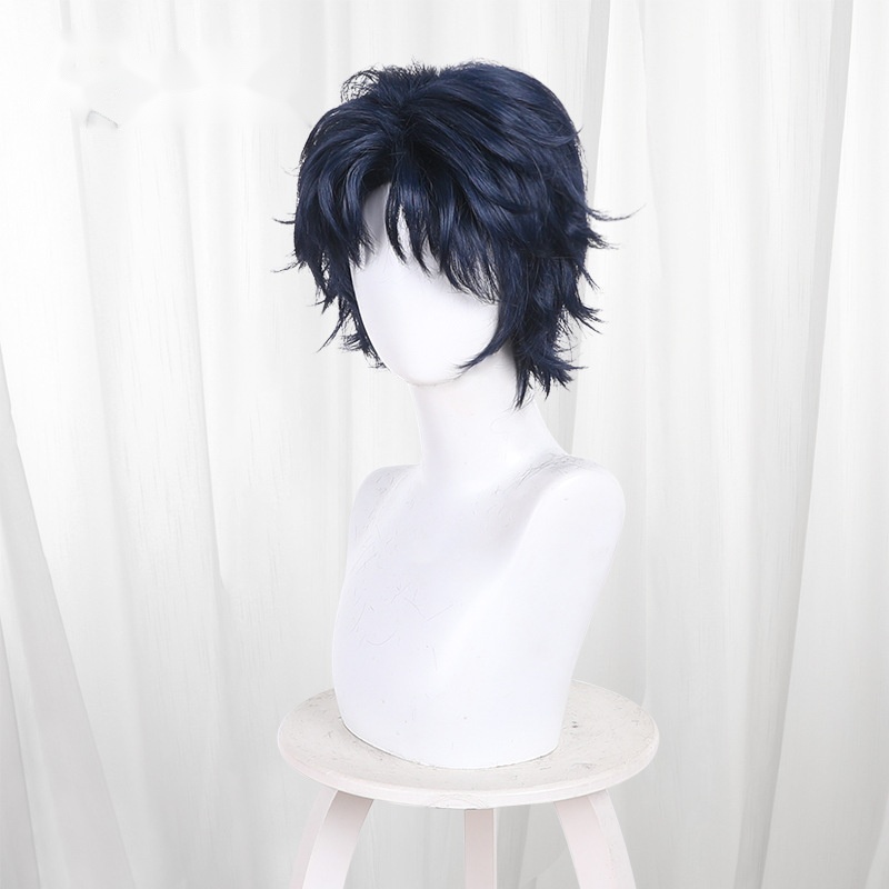 Hikaru Gero Blue Short Teased Cosplay Wig for Marriage Toxin