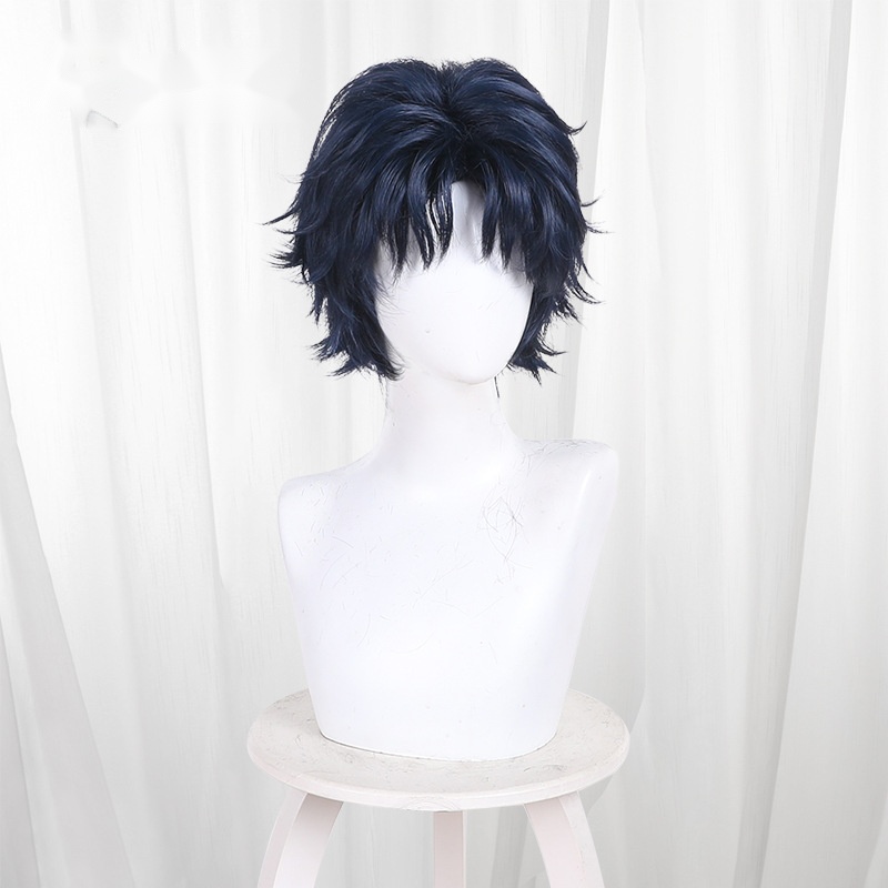 Hikaru Gero Blue Short Teased Cosplay Wig for Marriage Toxin - Image 2