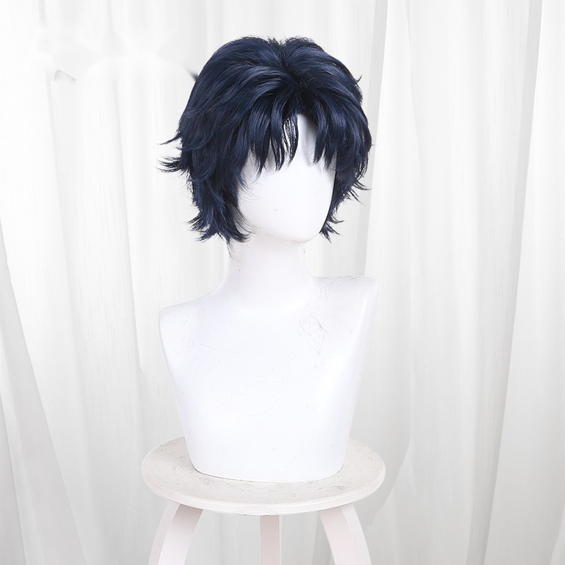 Hikaru Gero Blue Short Teased Cosplay Wig for Marriage Toxin - Image 3