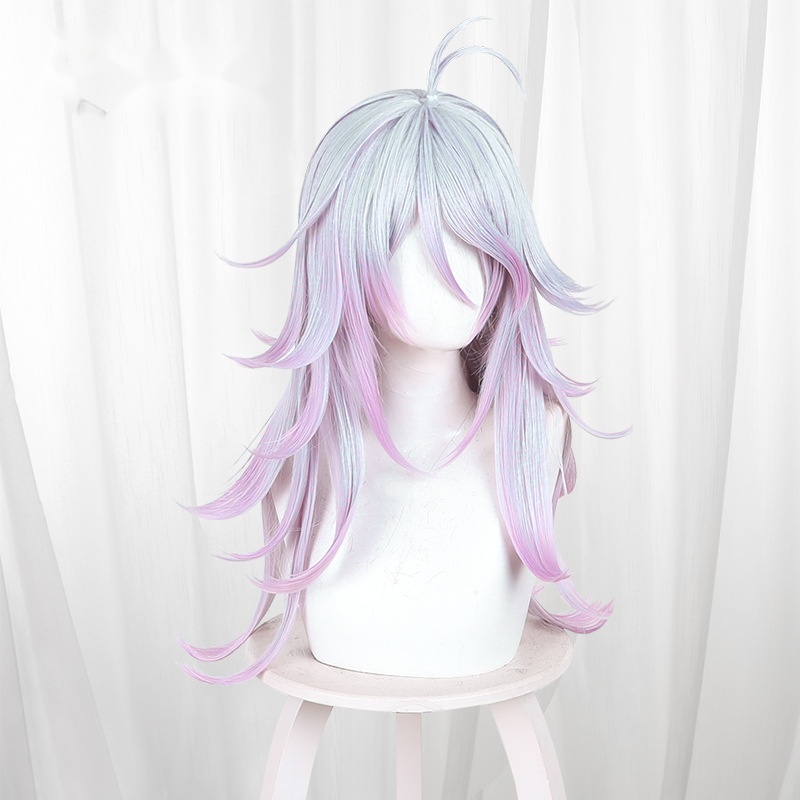 Iris Gradient Round Scalp-top Cosplay Wig for Rock Kingdom World - Image 2
