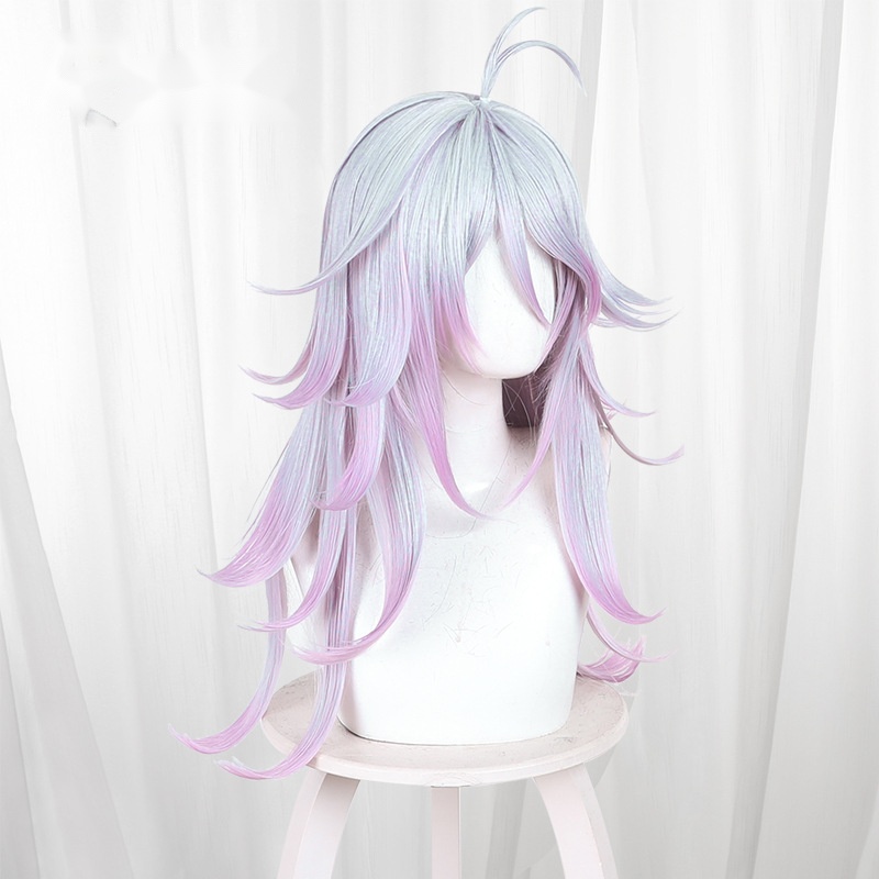 Iris Gradient Round Scalp-top Cosplay Wig for Rock Kingdom World - Image 3