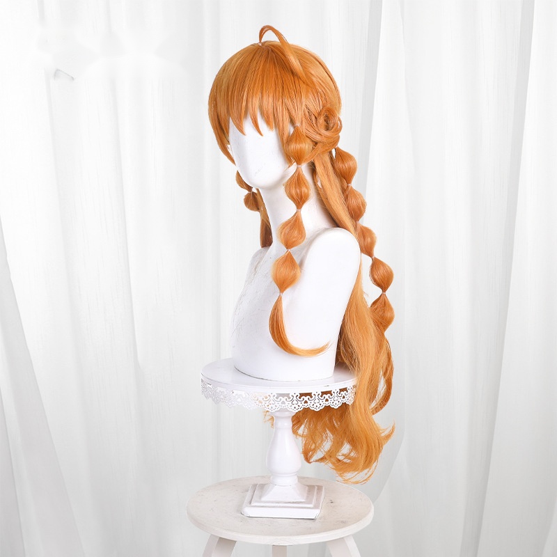 Nami Orange Round Scalp-top Long Cosplay Wig for One Piece