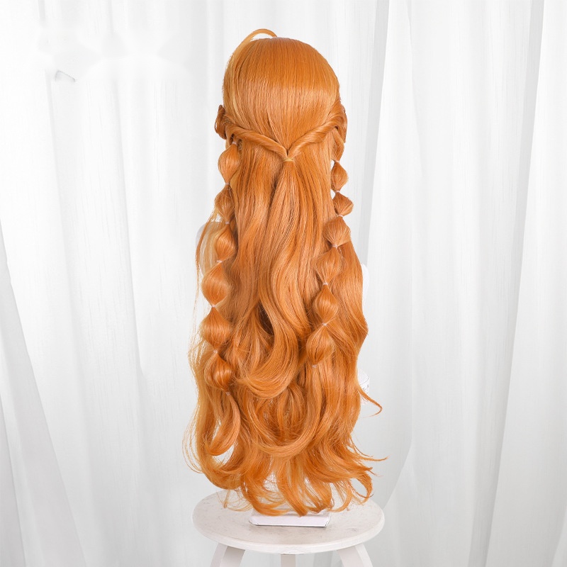 Nami Orange Round Scalp-top Long Cosplay Wig for One Piece - Image 4