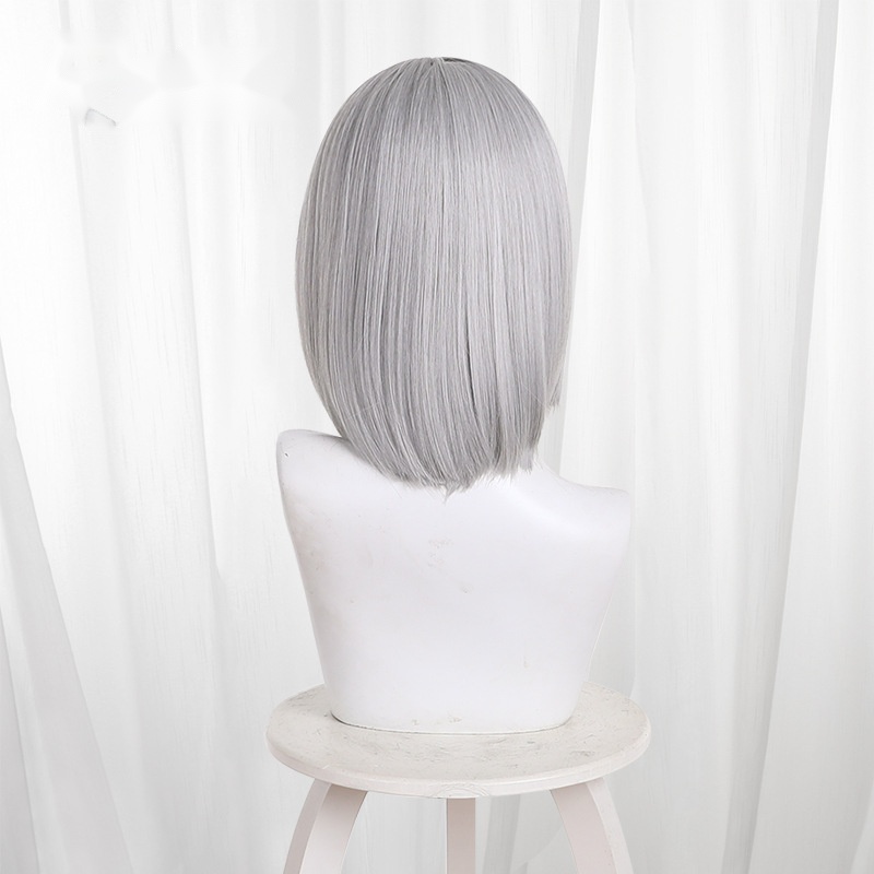 Mai Xiaowen Silver Gray Scalp-top Styled Cosplay Wig for Delta Force - Image 3