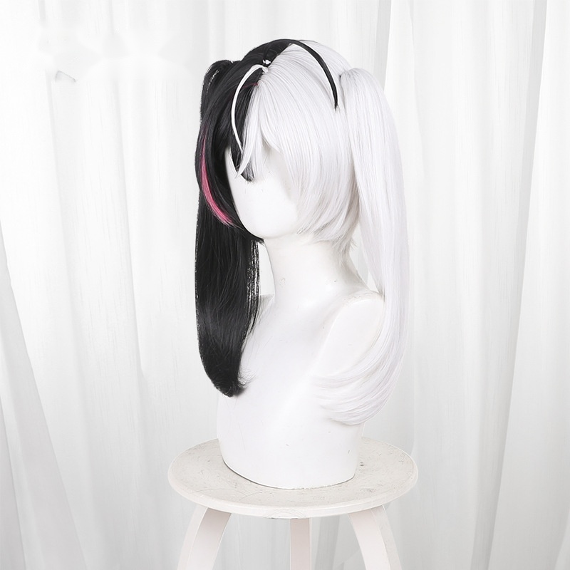Requiem Two-tone Twin Ponytail Cosplay Wig for Project Mugen