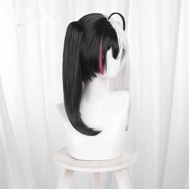 Requiem Two-tone Twin Ponytail Cosplay Wig for Project Mugen - Image 2