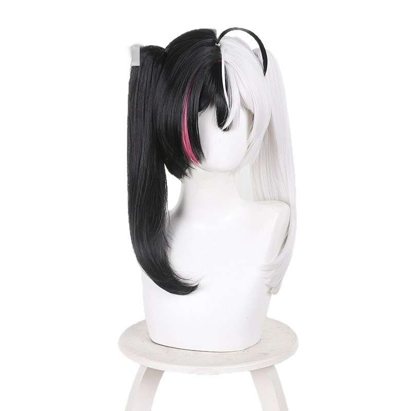 Requiem Two-tone Twin Ponytail Cosplay Wig for Project Mugen - Image 4