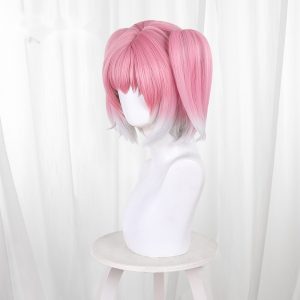 Nana Hiiragi Gradient Pink-white Scalp-top Twin Ponytail Cosplay Wig for Talentless Nana