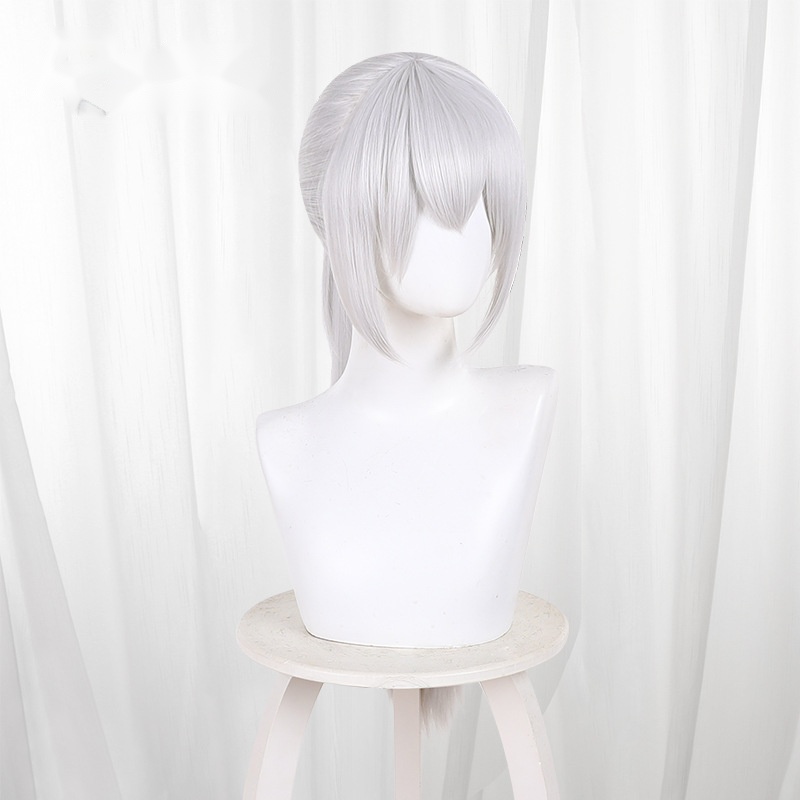 Luna Silver Gray Ponytail Cosplay Wig for Delta Force - Image 4