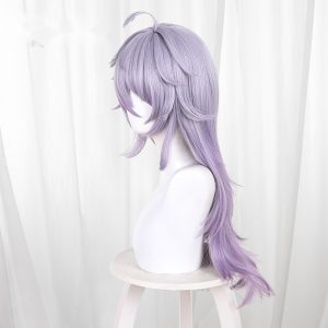 Enzo Gradient Purple Round Scalp-top Long Cosplay Wig for Rock Kingdom World