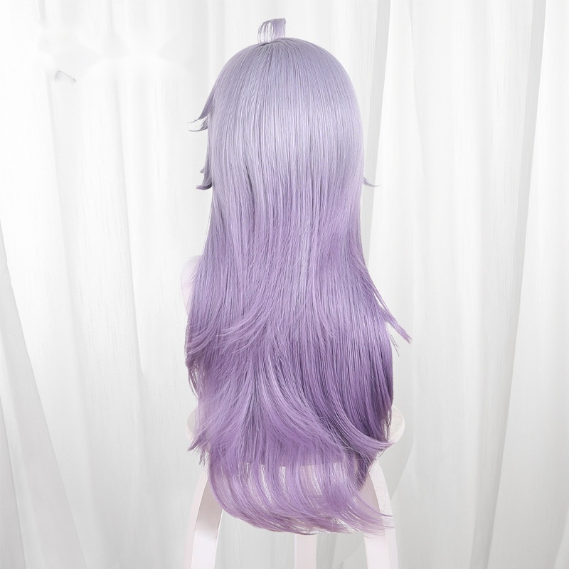 Enzo Gradient Purple Round Scalp-top Long Cosplay Wig for Rock Kingdom World - Image 4