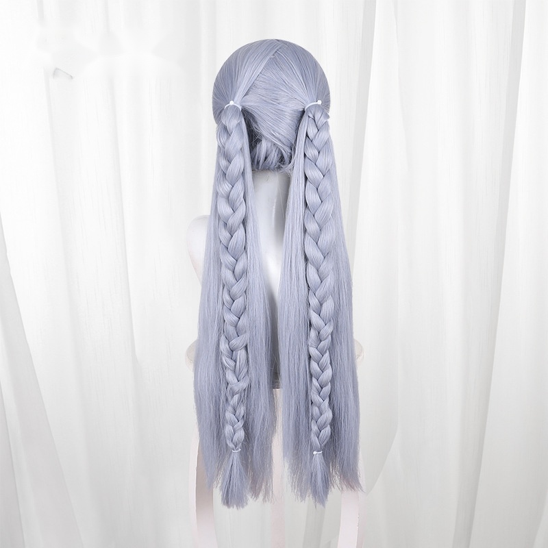 Verina Middle-part Scalp-top Twin Ponytail Cosplay Wig for Zenless Zone Zero - Image 4
