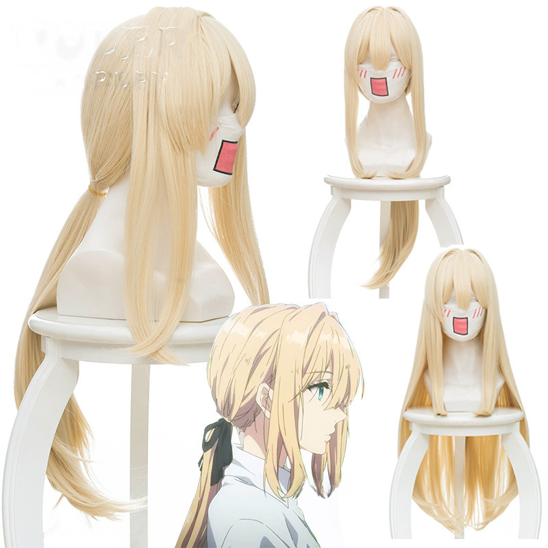 Violet Evergarden Low Ponytail Long Straight Cosplay Wig for Violet Evergarden - 446B - Image 2
