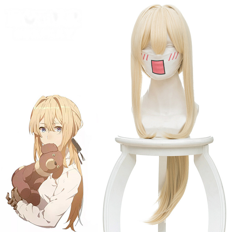 Violet Evergarden Low Ponytail Long Straight Cosplay Wig for Violet Evergarden - 446B - Image 3