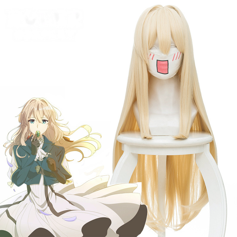 Violet Evergarden Low Ponytail Long Straight Cosplay Wig for Violet Evergarden - 446B - Image 4