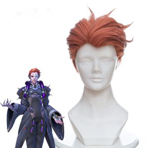 Moira Slicked-back Cosplay Wig for Overwatch - 419G