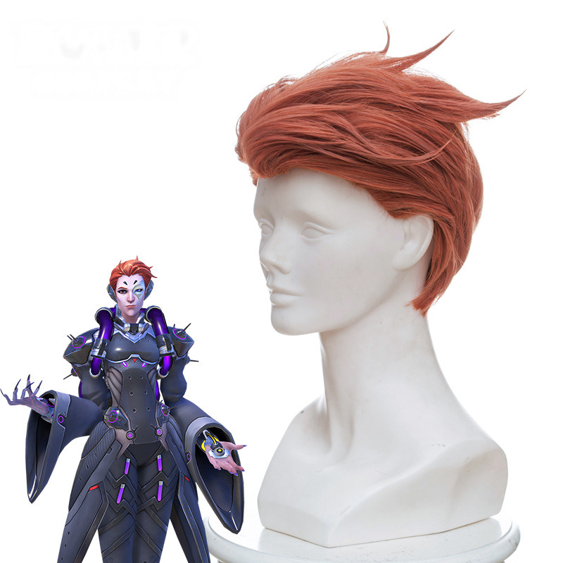Moira Slicked-back Cosplay Wig for Overwatch - 419G - Image 2