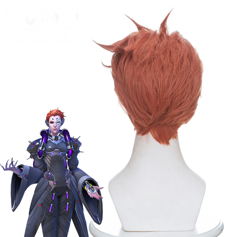 Moira Slicked-back Cosplay Wig for Overwatch - 419G - Image 3