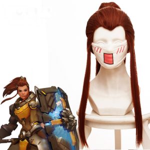 Brigitte Ponytail Cosplay Wig for Overwatch - 419I