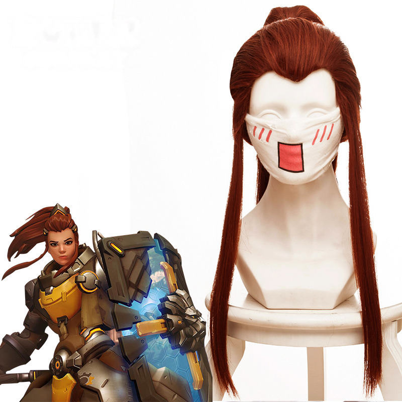 Brigitte Ponytail Cosplay Wig for Overwatch - 419I