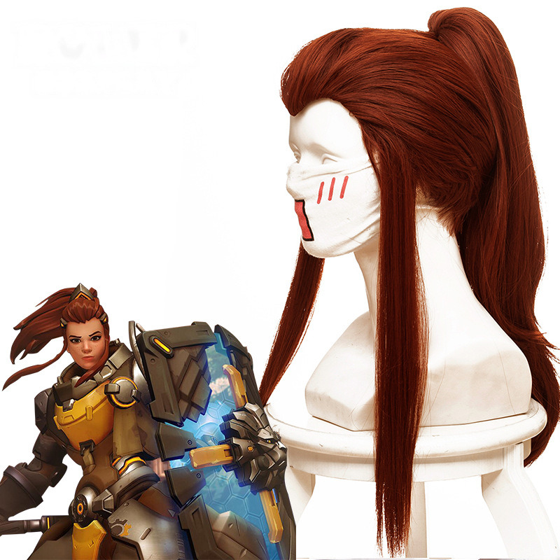 Brigitte Ponytail Cosplay Wig for Overwatch - 419I - Image 2