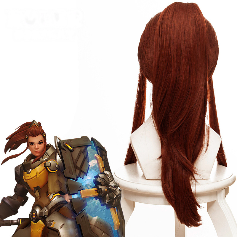 Brigitte Ponytail Cosplay Wig for Overwatch - 419I - Image 3