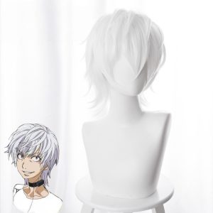 Accelerator White Flipped Cosplay Wig for A Certain Magical Index III - 474E