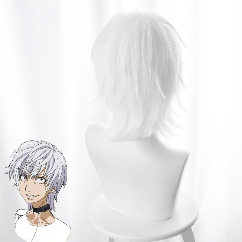 Accelerator White Flipped Cosplay Wig for A Certain Magical Index III - 474E - Image 3
