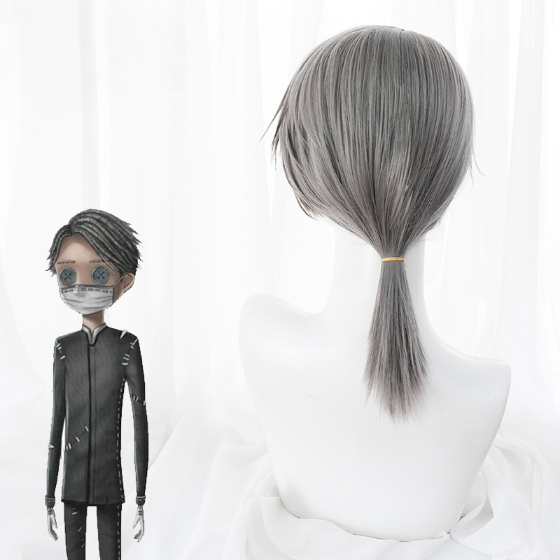 Embalmer Short Ponytail Flipped Cosplay Wig for Identity V - 476B - Image 4