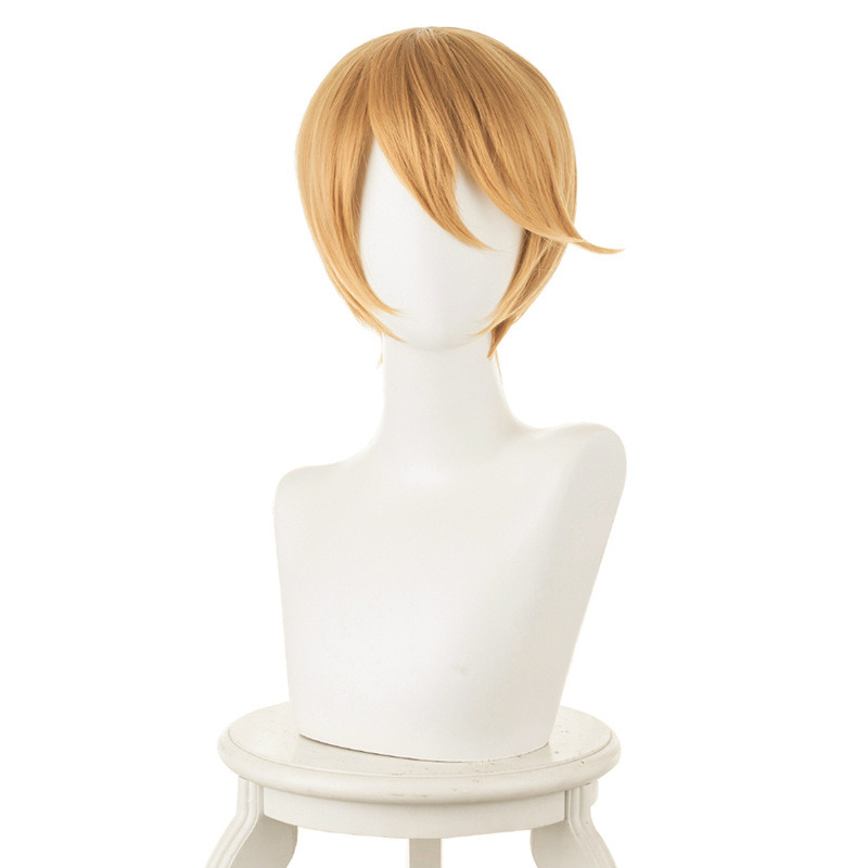 Miyuki Shirogane Golden Brown Silvery White Short Cosplay Wig for Kaguya-sama: Love Is War - 486A - Image 5