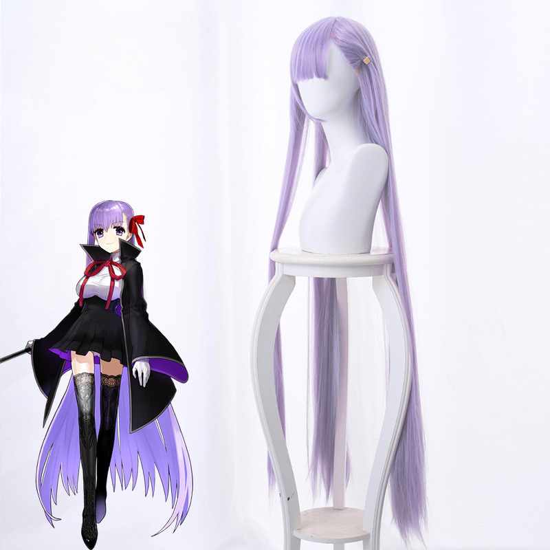 Sakura Matou Blue-purple Long Straight Cosplay Wig for Fate/Grand Order - 235HH - Image 4